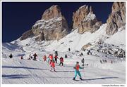 Dolomites - skiers
